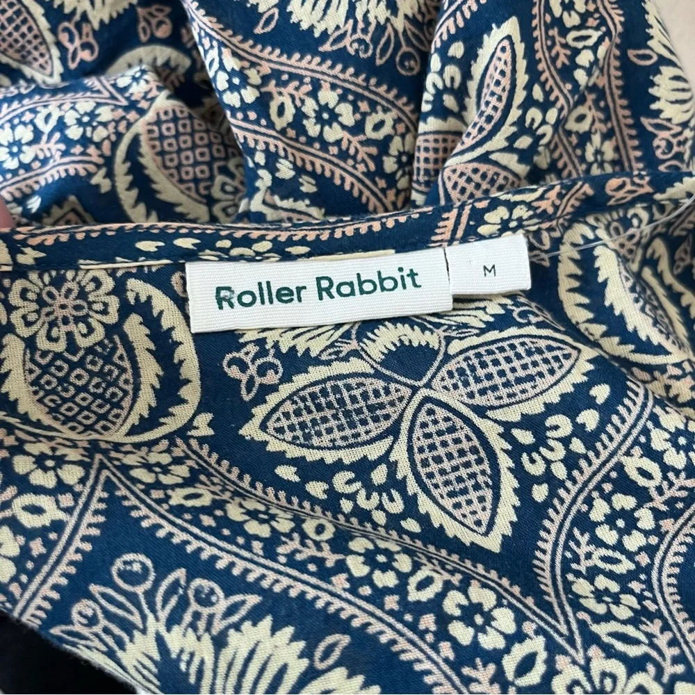 Roller Rabbit Maxi Kaftan Dress Floral Paisley - Picture 10 of 10